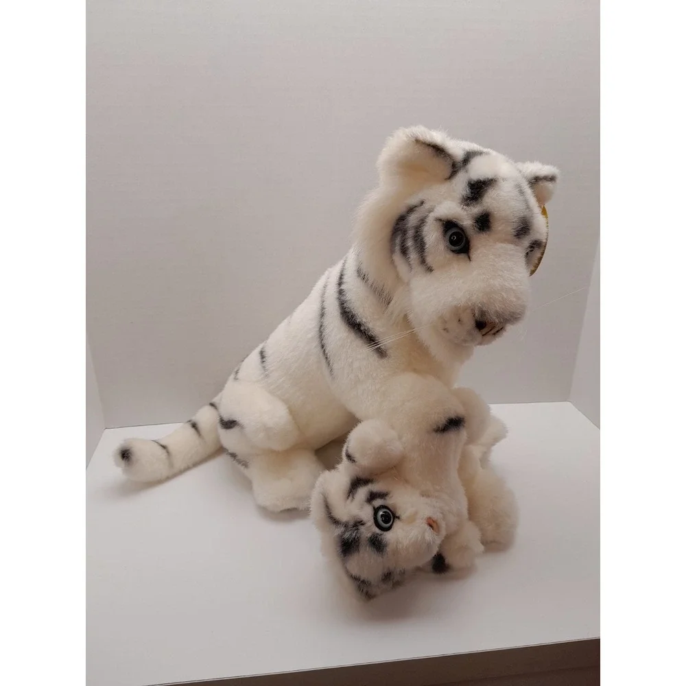 Ringling Brothers Bros Barnum & Bailey Circus Plush White Tiger w/Cub 13
